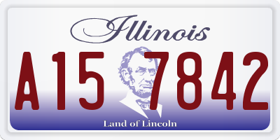 IL license plate A157842