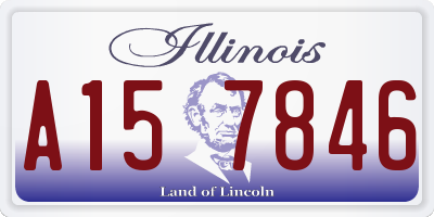 IL license plate A157846