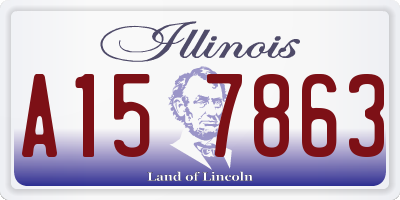 IL license plate A157863