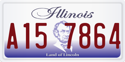 IL license plate A157864