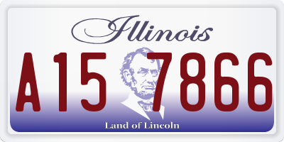 IL license plate A157866