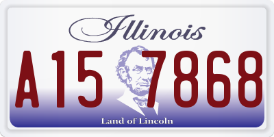 IL license plate A157868