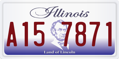 IL license plate A157871