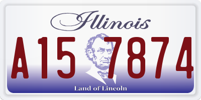 IL license plate A157874
