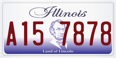 IL license plate A157878
