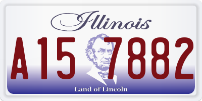 IL license plate A157882