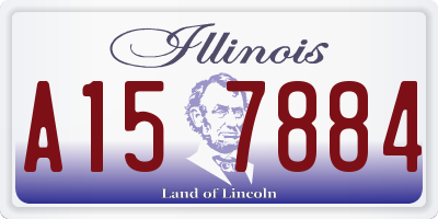 IL license plate A157884