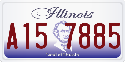 IL license plate A157885