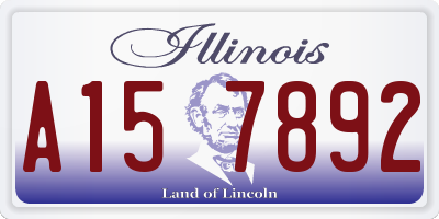 IL license plate A157892
