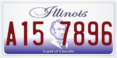 IL license plate A157896
