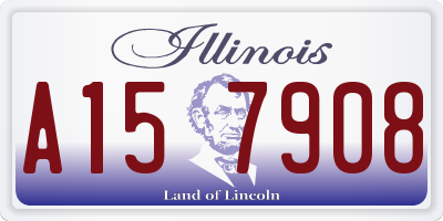 IL license plate A157908