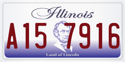 IL license plate A157916