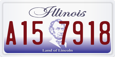 IL license plate A157918