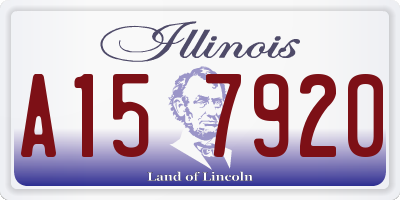 IL license plate A157920