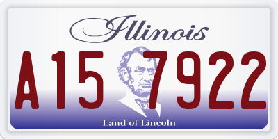IL license plate A157922