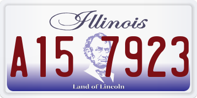 IL license plate A157923