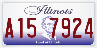 IL license plate A157924