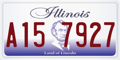 IL license plate A157927
