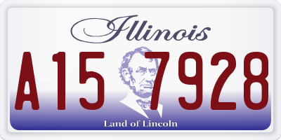 IL license plate A157928
