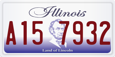 IL license plate A157932