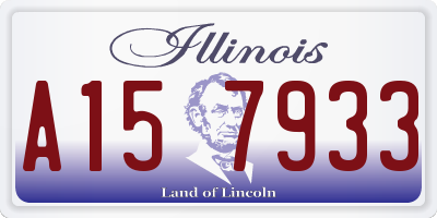 IL license plate A157933