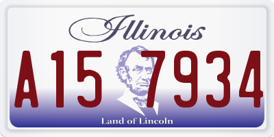 IL license plate A157934