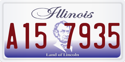 IL license plate A157935