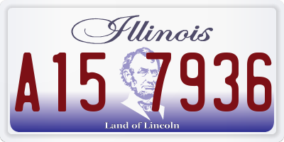 IL license plate A157936
