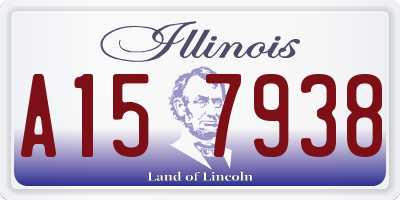 IL license plate A157938