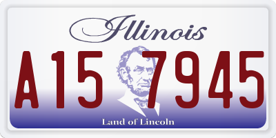 IL license plate A157945