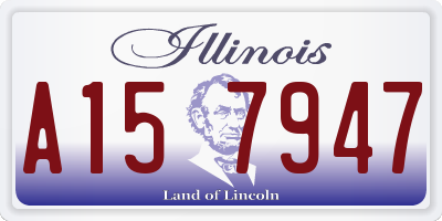 IL license plate A157947