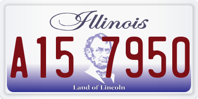 IL license plate A157950
