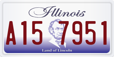 IL license plate A157951