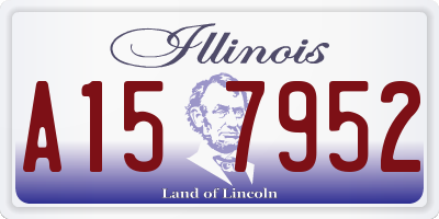IL license plate A157952