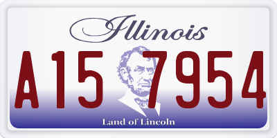 IL license plate A157954