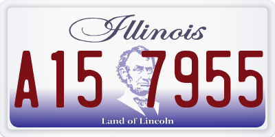 IL license plate A157955