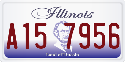 IL license plate A157956
