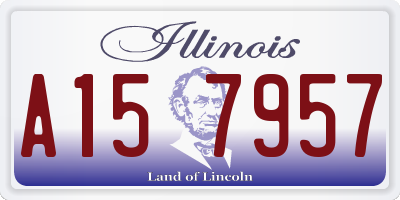 IL license plate A157957
