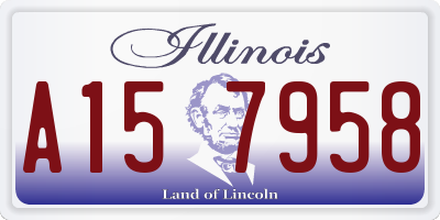 IL license plate A157958