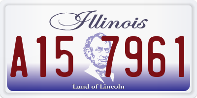 IL license plate A157961