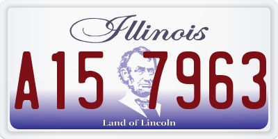IL license plate A157963