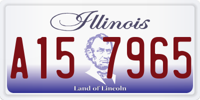 IL license plate A157965