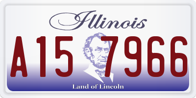 IL license plate A157966