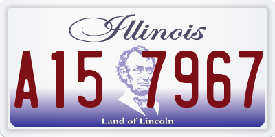 IL license plate A157967