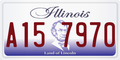 IL license plate A157970