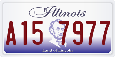 IL license plate A157977