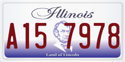 IL license plate A157978