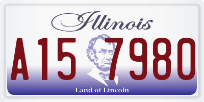 IL license plate A157980