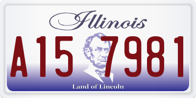 IL license plate A157981