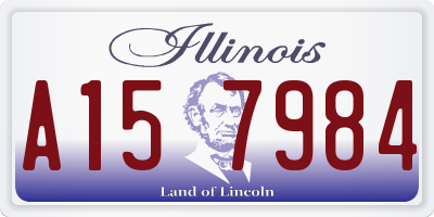 IL license plate A157984